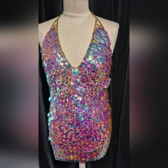Iridescent Sequin Dress - Picture 2 of 9